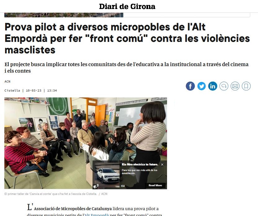 El pla pilot contra violències masclistes als micropobles al Diari de Girona