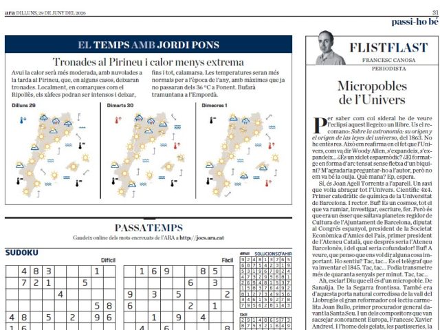 Els Jocs Florals dels Micropobles a l’article de Francesc Canosa al Diari Ara
